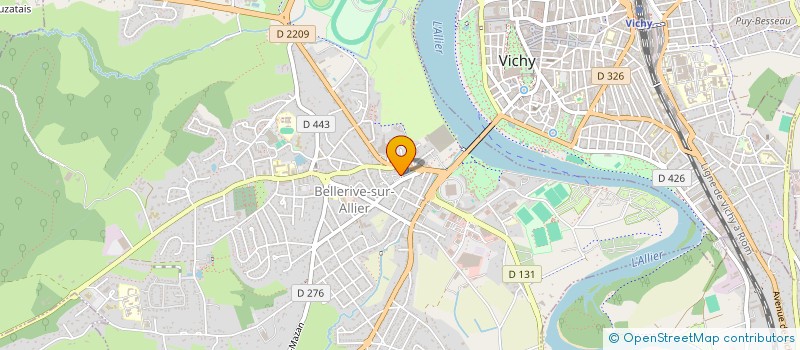 localisation de l'entreprise MADAME ROMANE PERRET à BELLERIVE SUR ALLIER