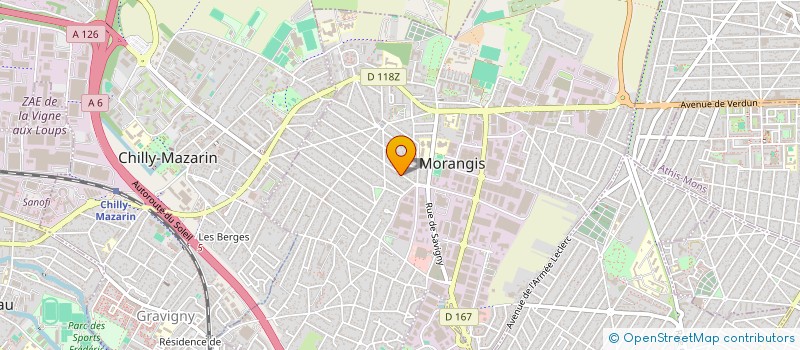 localisation de l'entreprise MADAME ROMANE PERRET à MORANGIS