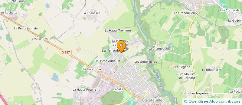 localisation de l'entreprise MADAME ROMANE PINEAU  AIGREFEUILLE-SUR-MAINE