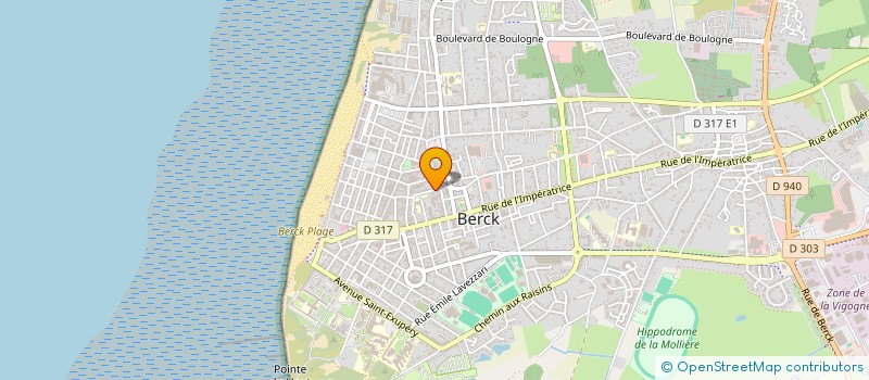 localisation de l'entreprise MADAME ROMANE POMAREDE  BERCK