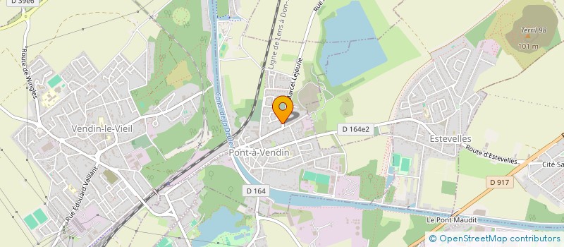 localisation de l'entreprise MADAME ROMANE PONTHIEUX  PONT-A-VENDIN