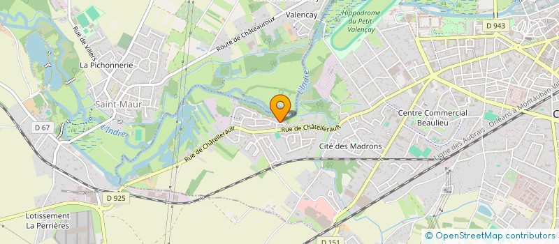 localisation de l'entreprise MADAME ROMANE PROT à CHATEAUROUX
