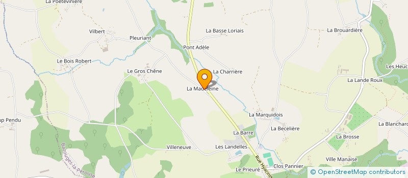 localisation de l'entreprise MADAME ROMANE RAPINEL  BAZOUGES-LA-PEROUSE