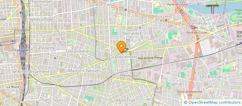 localisation de l'entreprise MADAME ROMANE REYNIER  VILLEURBANNE