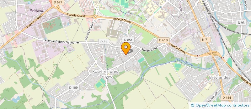 localisation de l'entreprise MADAME ROMANE RIGAUD-FOURNET  ROSIERES-PRES-TROYES