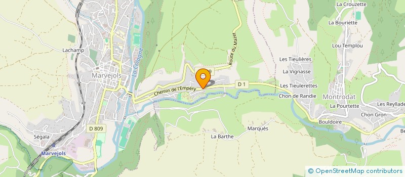 localisation de l'entreprise MADAME ROMANE SALLES  SAINT-LEGER-DE-PEYRE