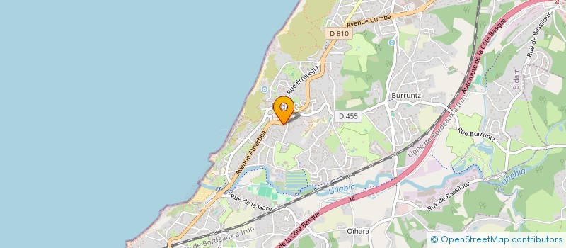 localisation de l'entreprise MADAME ROMANE SARICA à BIDART