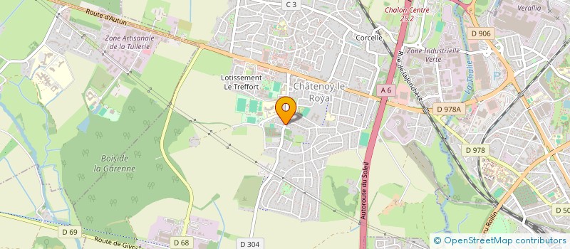 localisation de l'entreprise MADAME ROMANE SAUVAT  CHATENOY-LE-ROYAL