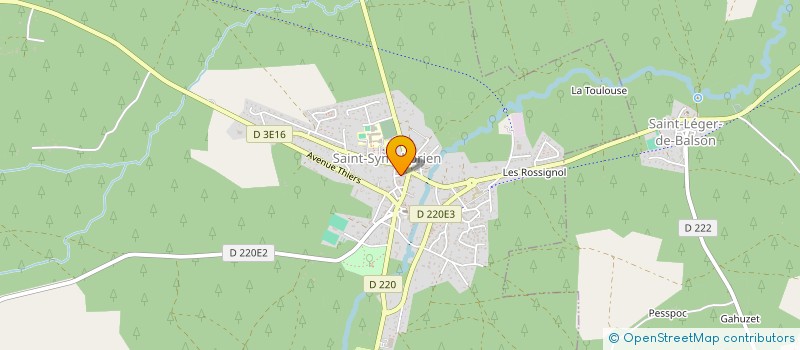 localisation de l'entreprise MADAME ROMANE SORBIER  SAINT-SYMPHORIEN