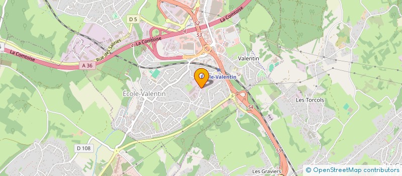 localisation de l'entreprise MADAME ROMANE TAPONNOT  ECOLE-VALENTIN