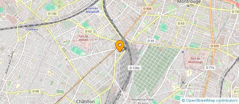 localisation de l'entreprise MADAME ROMANE TIREL  CHATILLON