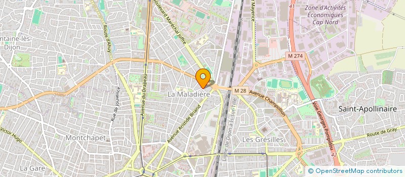 localisation de l'entreprise MADAME ROMANE VALVERDE  DIJON