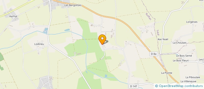 localisation de l'entreprise MADAME ROMANE VOLLEREAU à RUFFIAC