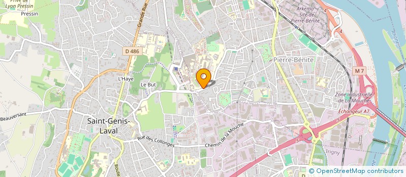 localisation de l'entreprise MADAME ROMANE YERFA  OULLINS-PIERRE-BENITE