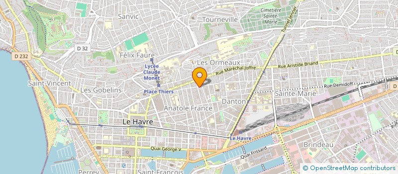 localisation de l'entreprise MADAME ROMANN DEVAUX  LE HAVRE