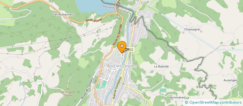 localisation de l'entreprise MADAME ROMANNE PERRUT  BORT-LES-ORGUES