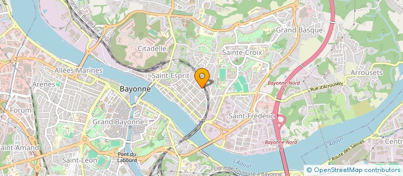 localisation de l'entreprise MADAME ROMELIE DARROZE  BAYONNE