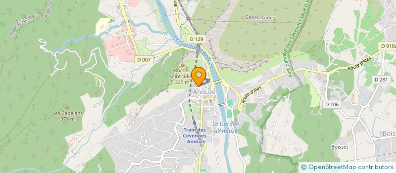 localisation de l'entreprise MADAME ROMIE VANTREPOTTE  ANDUZE