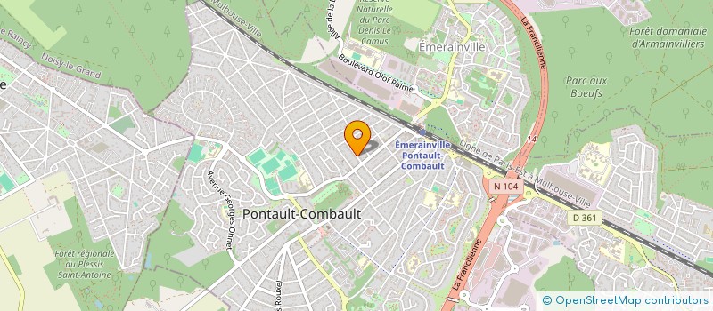 localisation de l'entreprise MADAME ROMINA LUZI à PONTAULT-COMBAULT