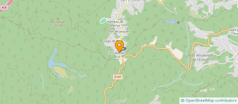 localisation de l'entreprise MADAME ROMY BAUDIN  LES ADRETS-DE-L'ESTEREL