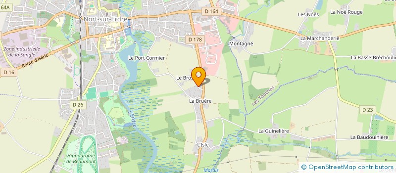 localisation de l'entreprise MADAME ROMY BERTHAUX HALMA  NORT-SUR-ERDRE