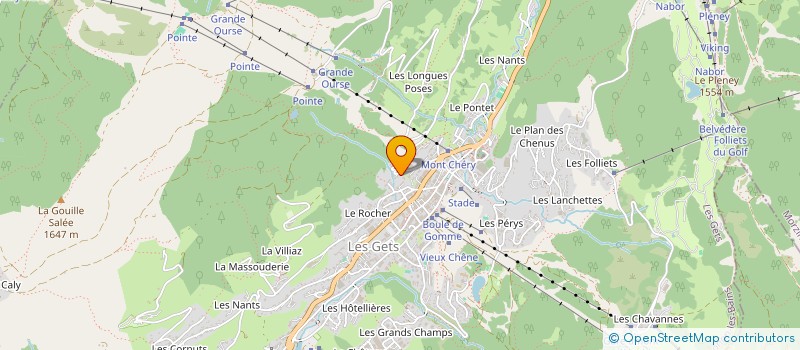 localisation de l'entreprise MADAME ROMY CHAPOTTE  LES GETS