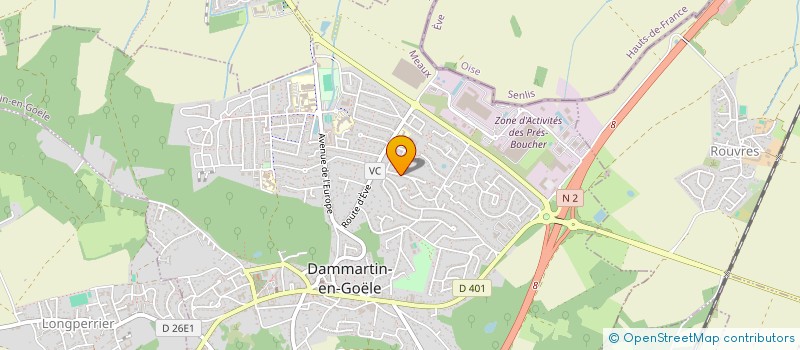 localisation de l'entreprise MADAME ROMY CHOUEIRI  DAMMARTIN-EN-GOELE