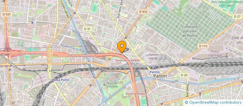 localisation de l'entreprise MADAME ROMY DAVIS  PANTIN