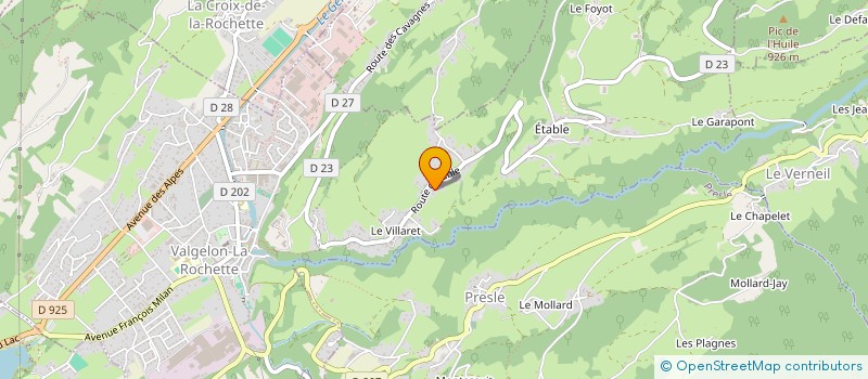 localisation de l'entreprise MADAME ROMY HELENE ALONSO à VALGELON-LA ROCHETTE