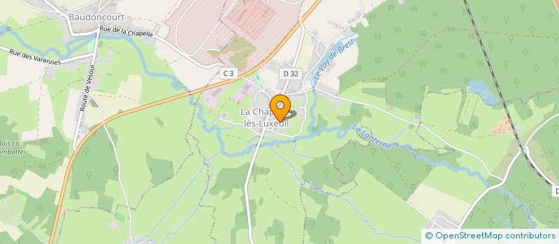 localisation de l'entreprise MADAME ROMY VIALLE  LA CHAPELLE-LES-LUXEUIL