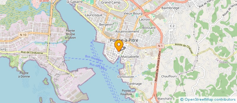 localisation de l'entreprise MADAME RONG JIN  POINTE-A-PITRE