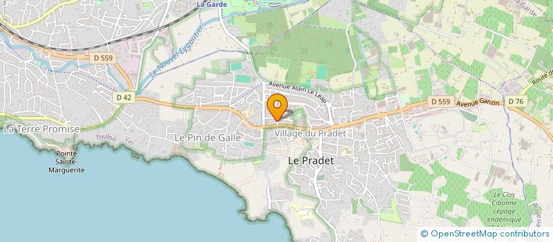 localisation de l'entreprise MADAME ROSA CASARETTI à LE PRADET