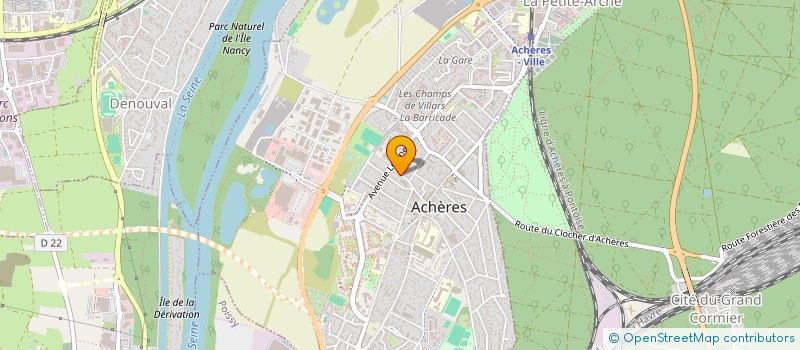 localisation de l'entreprise MADAME ROSA DA COSTA SANTOS CERQUEIRA  ACHERES