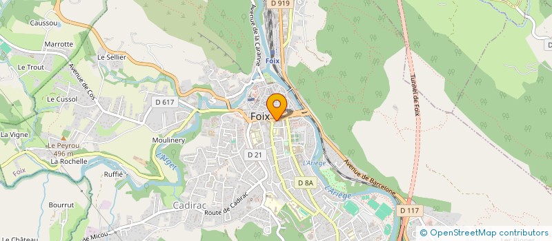 localisation de l'entreprise MADAME ROSA DA SILVA FERNANDEZ à FOIX