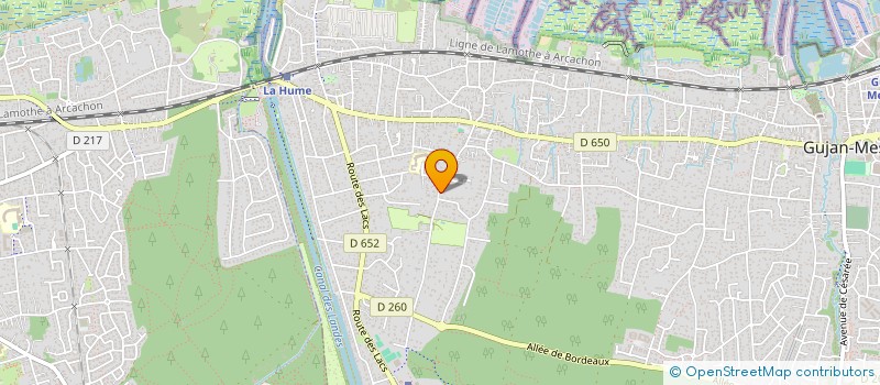 localisation de l'entreprise MADAME ROSA DA SILVA FERREIRA  GUJAN-MESTRAS