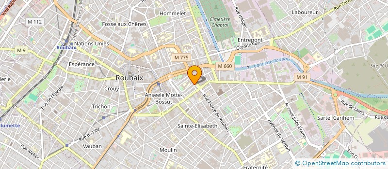 localisation de l'entreprise MADAME ROSA HABBAS  ROUBAIX