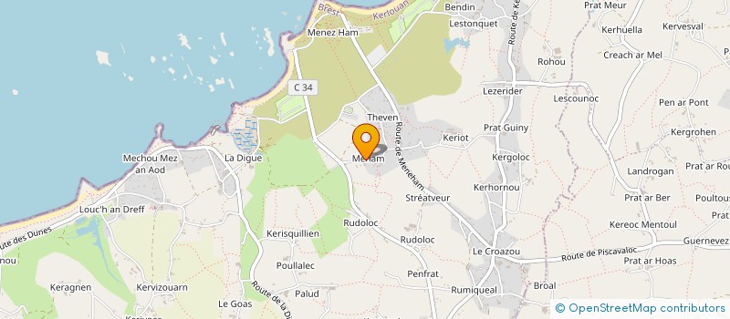 localisation de l'entreprise MADAME ROSA JEFFROY à KERLOUAN