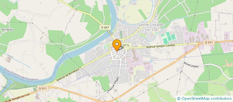 localisation de l'entreprise MADAME ROSA JORGE DOS SANTOS  SAINTE-LIVRADE-SUR-LOT