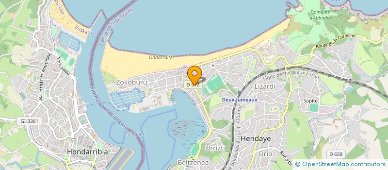 localisation de l'entreprise MADAME ROSA-MARIA RODRIGUEZ GOMEZ à HENDAYE