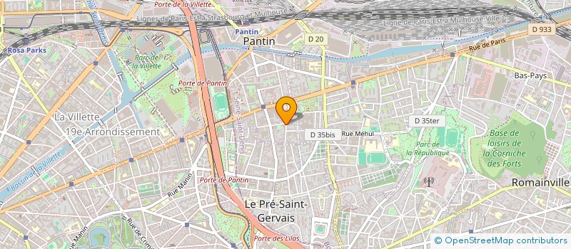 localisation de l'entreprise MADAME ROSA MARQUES  PANTIN