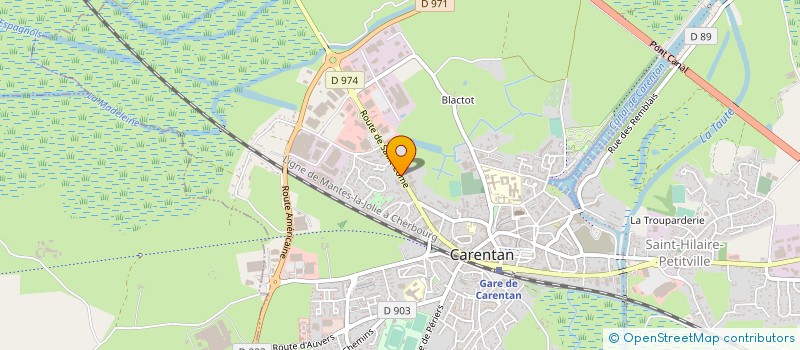 localisation de l'entreprise MADAME ROSA MICHELET  CARENTAN-LES-MARAIS