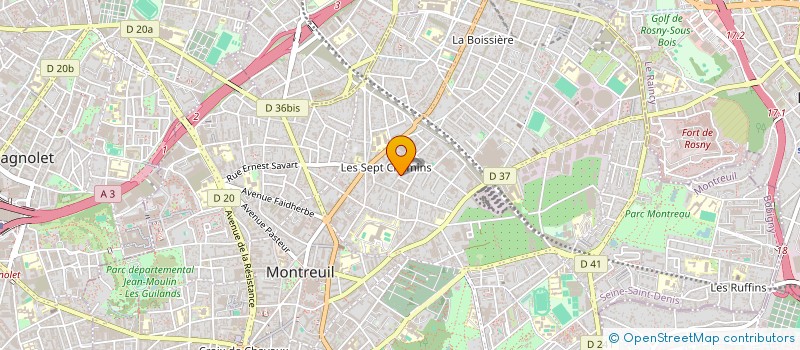 localisation de l'entreprise MADAME ROSA NAIT ALI  MONTREUIL