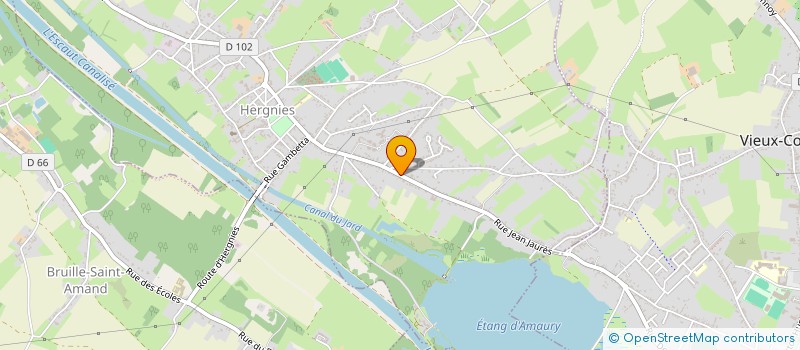 localisation de l'entreprise MADAME ROSA NASCIMENTO DA SILVA  HERGNIES