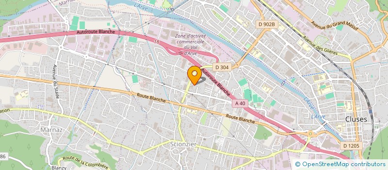 localisation de l'entreprise MADAME ROSALBA MEDAGLIA  SCIONZIER