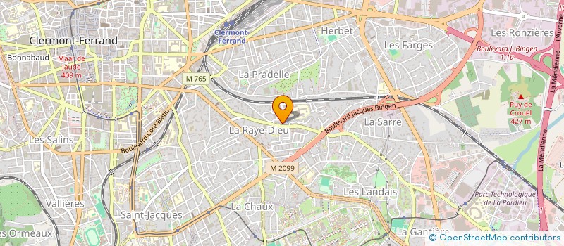 localisation de l'entreprise MADAME ROSALIE ABOMO  CLERMONT-FERRAND