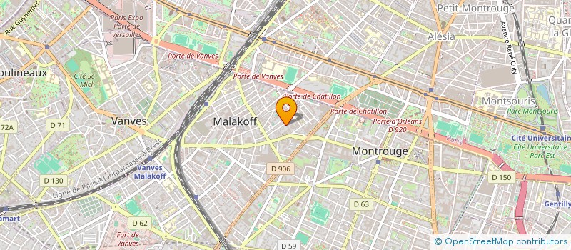 localisation de l'entreprise MADAME ROSALIE AMARA  MALAKOFF