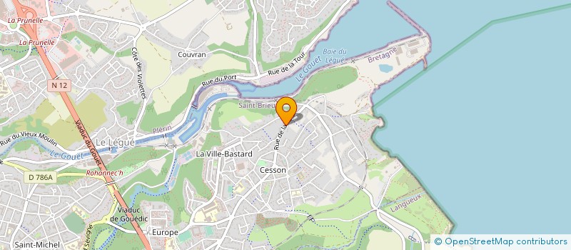 localisation de l'entreprise MADAME ROSALIE BARTHELEMY à SAINT-BRIEUC
