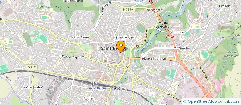 localisation de l'entreprise MADAME ROSALIE BOZARD à SAINT-BRIEUC