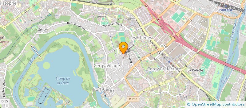 localisation de l'entreprise MADAME ROSALIE CHANCERELLE  CERGY