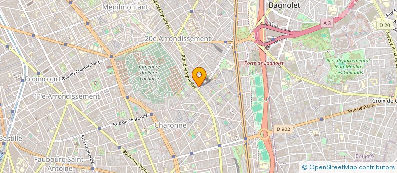 localisation de l'entreprise MADAME ROSALIE GRANDIN  PARIS